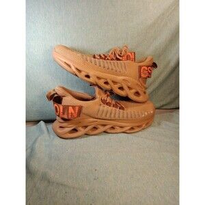 Women's Walking Shoes Tan Mesh Sz 39